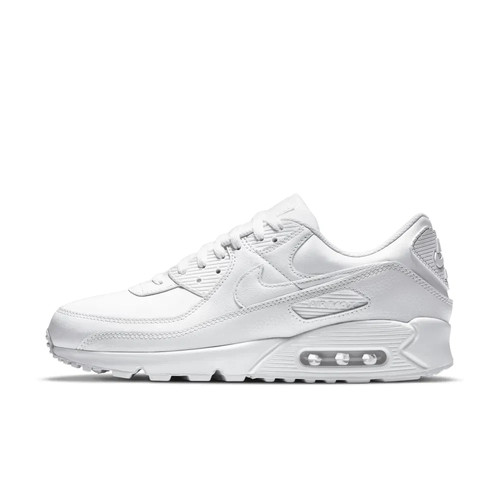 Nike air max leder weiß - leder,